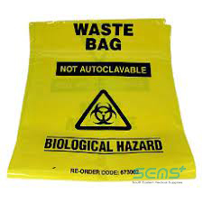 Bio-Hazard Waste Bag 950 x 770 75L  Yellow
