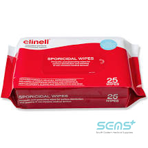 Clinell Sporicidal Wipes P25