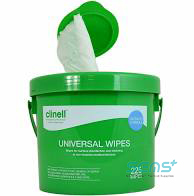 Clinell Universal Sanitising Wipes Hospital Grade Bucket 225