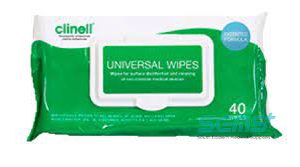 Clinell Universal Sanitising Wipes Hospital Grade Pack 40