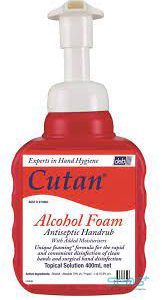 Cutan Alcohol Foam Hand Sanitiser 400ml