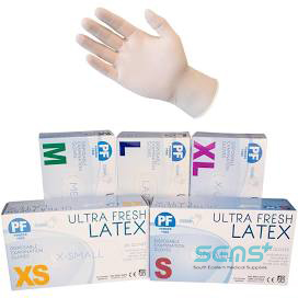 Latex Gloves Low Powder Non-Sterile X-Large