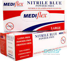 Nitex Powder Free Blue Nitrile Gloves XXL