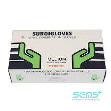 Vinyl  Gloves Powdered Medium