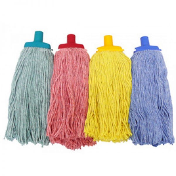 Contractor Mop Head – Blue 400G Cotton Green, yellow and Red